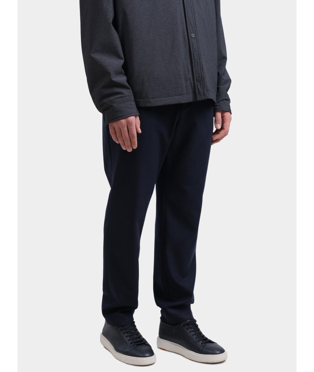 HUGO BOSS Темно-синие повседневные брюки, фото 3