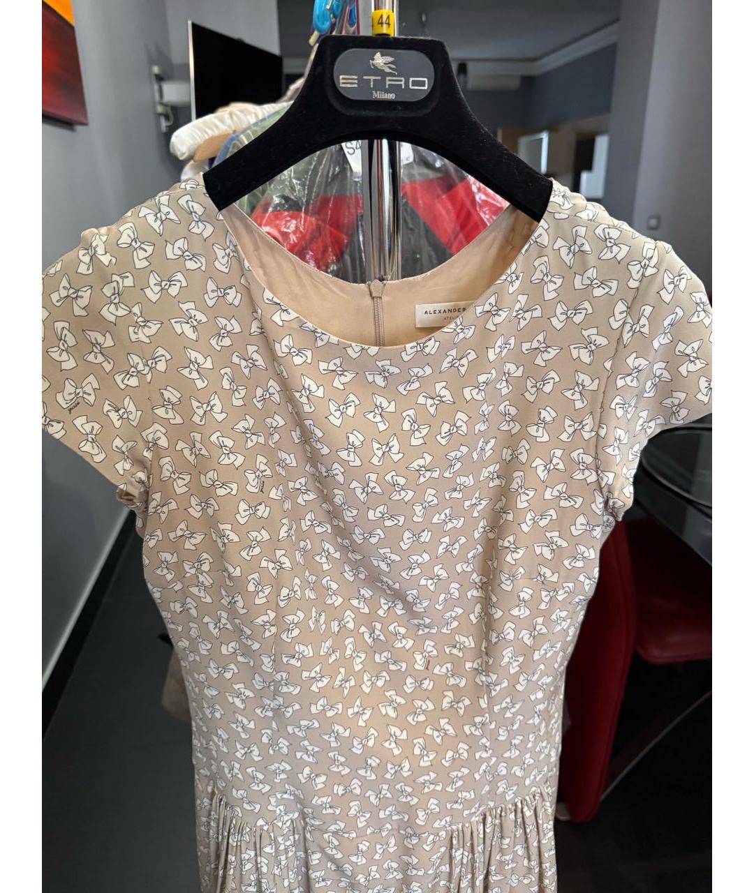 ALEXANDER TEREKHOV Бежевое повседневное платье, фото 3