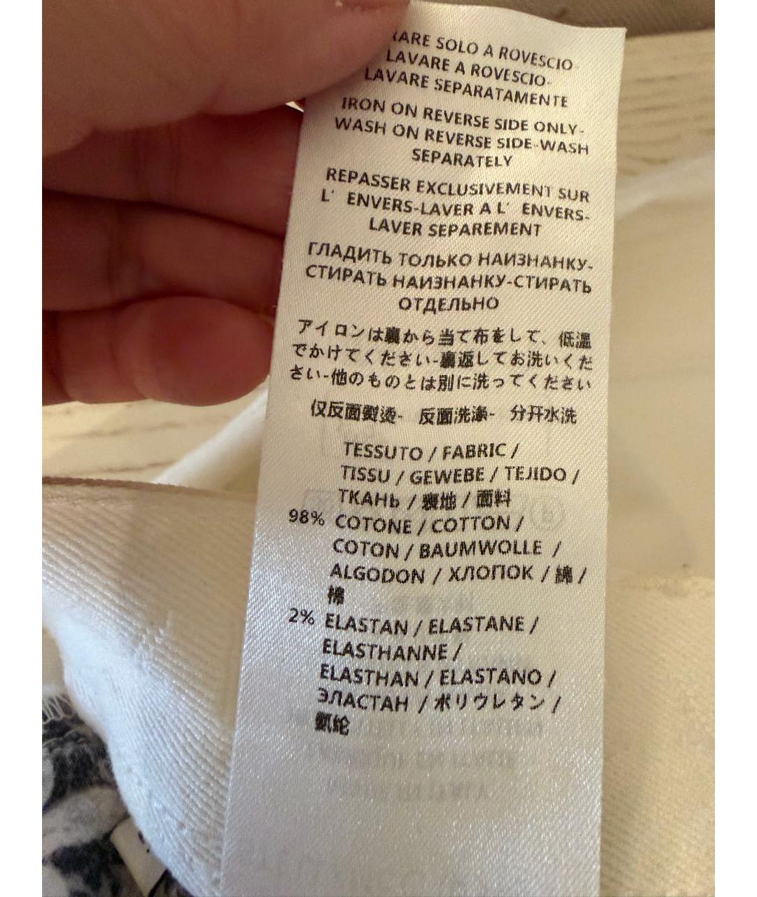 STELLA MCCARTNEY Белые хлопковые джинсы клеш, фото 4