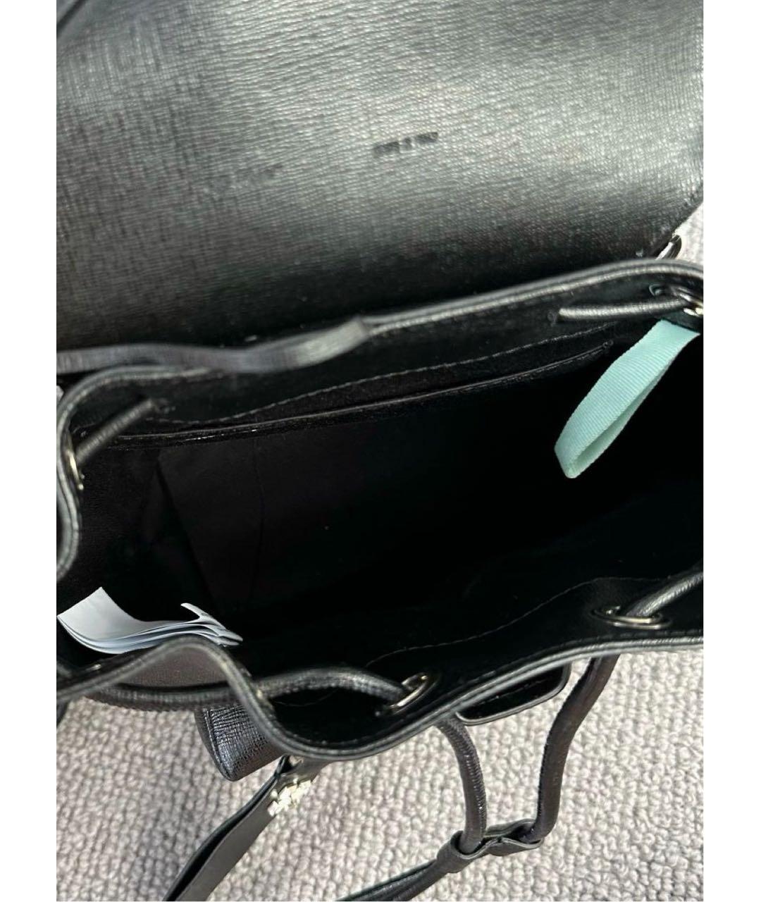OFF-WHITE Черный кожаный рюкзак, фото 4