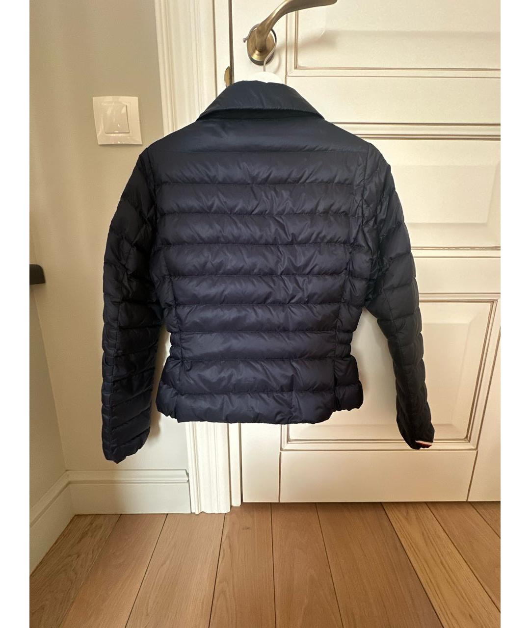 MONCLER Темно-синий пуховик, фото 2