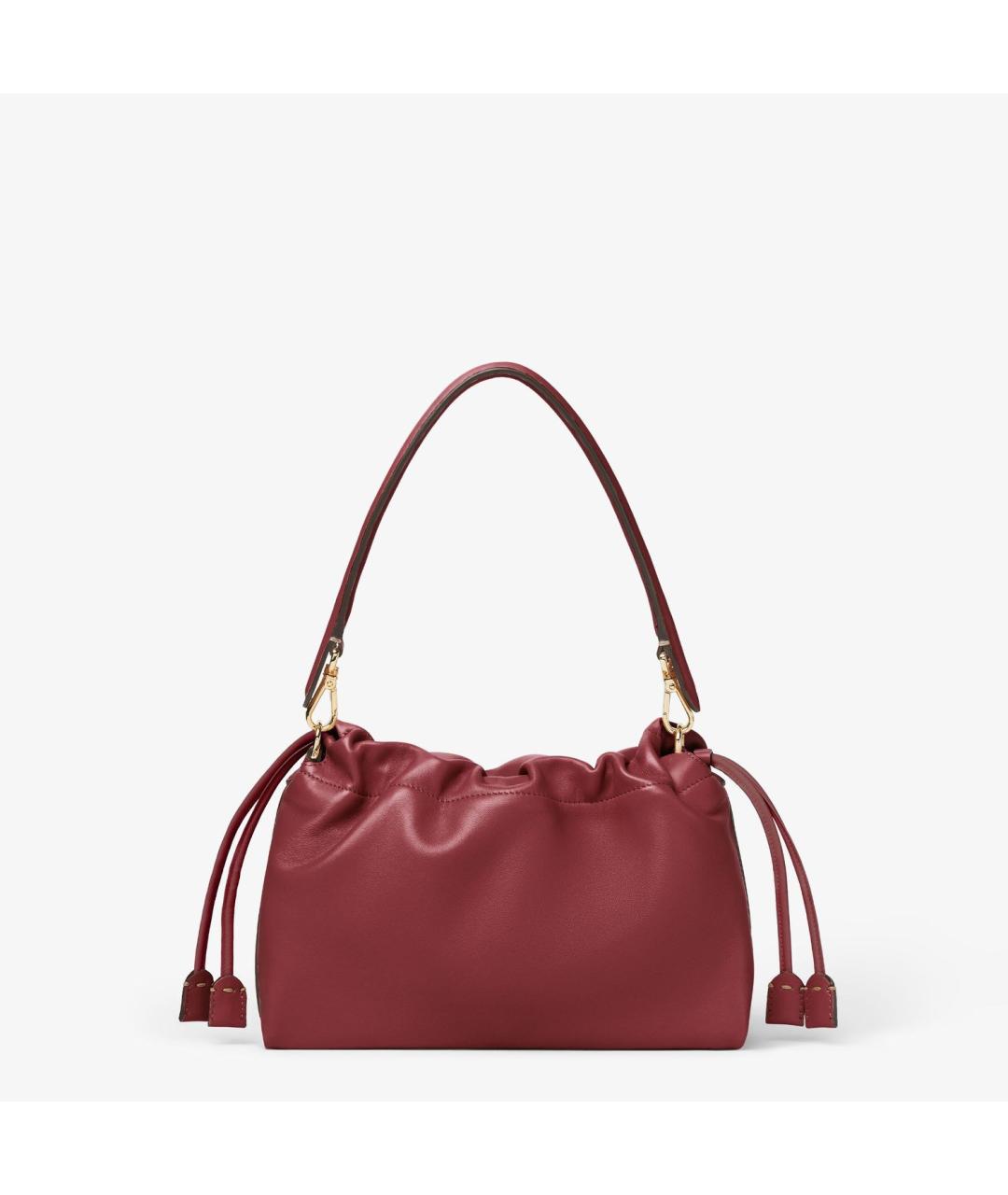 FENDI Красная кожаная сумка через плечо, фото 4