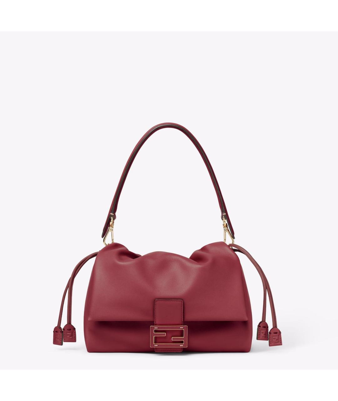 FENDI Красная кожаная сумка через плечо, фото 5