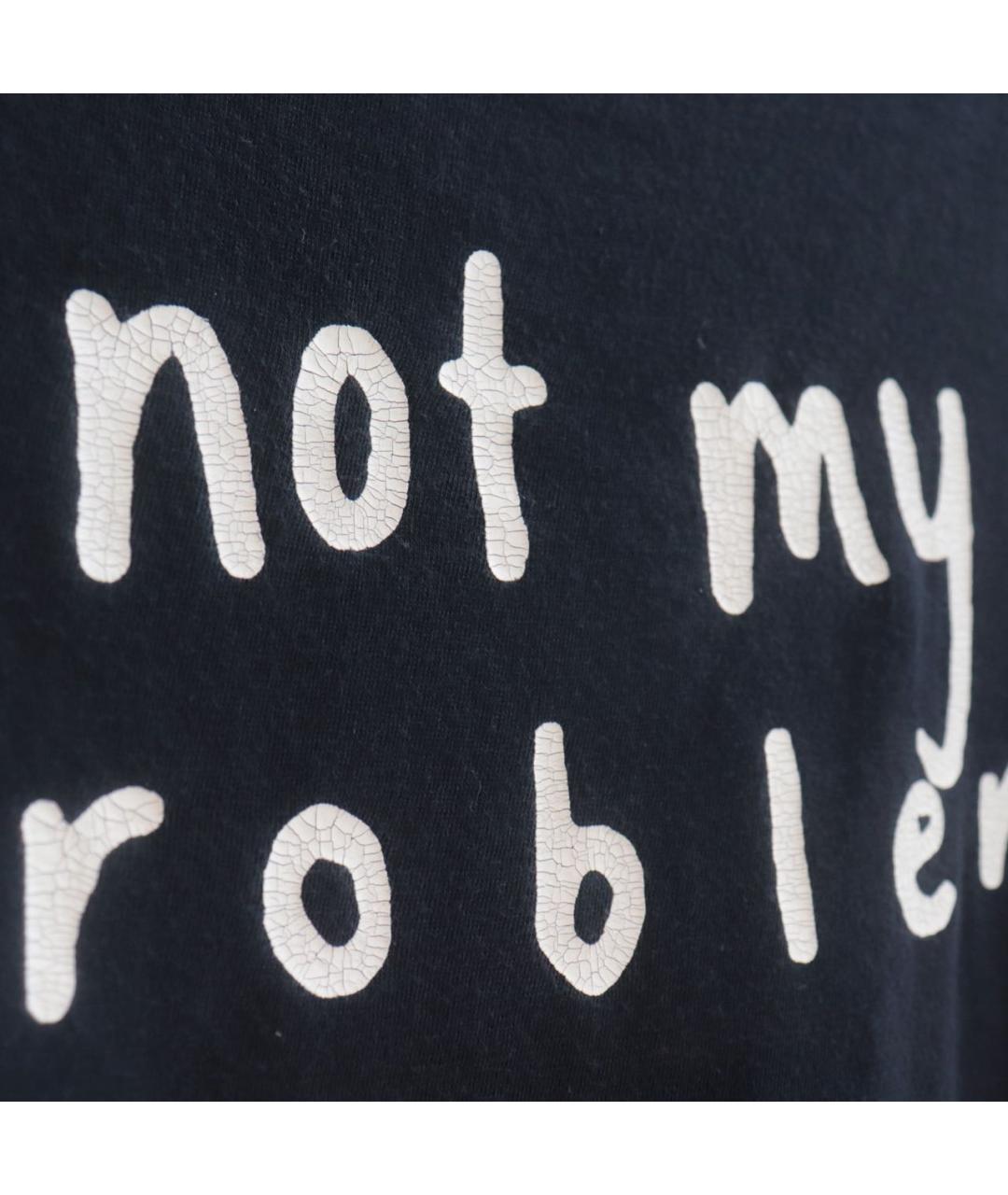 R13 Черная хлопковая футболка, фото 6