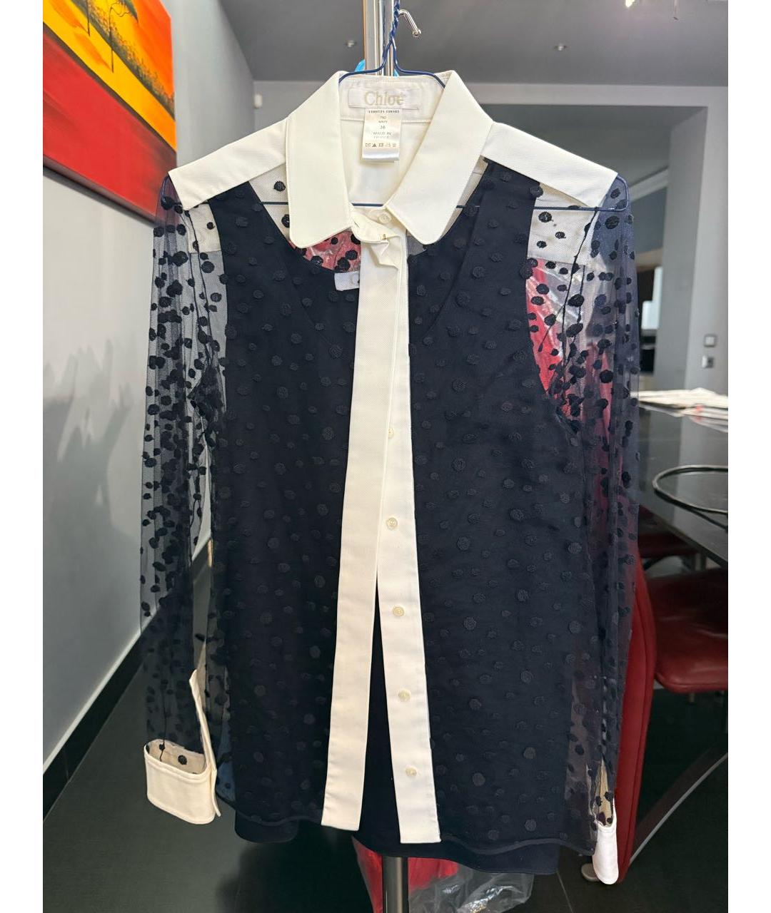 CHLOE Черная рубашка, фото 9