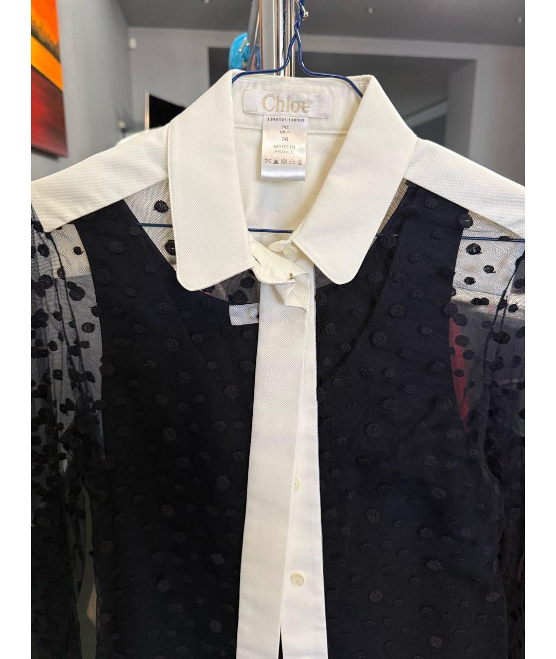 CHLOE Черная рубашка, фото 3