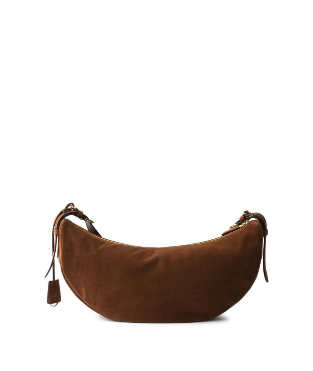 PRADA Коричневая замшевая сумка через плечо, фото 2