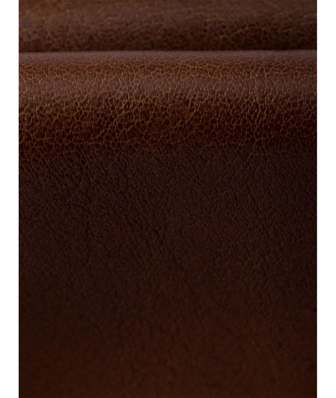 PRADA Коричневая кожаная сумка с короткими ручками, фото 5