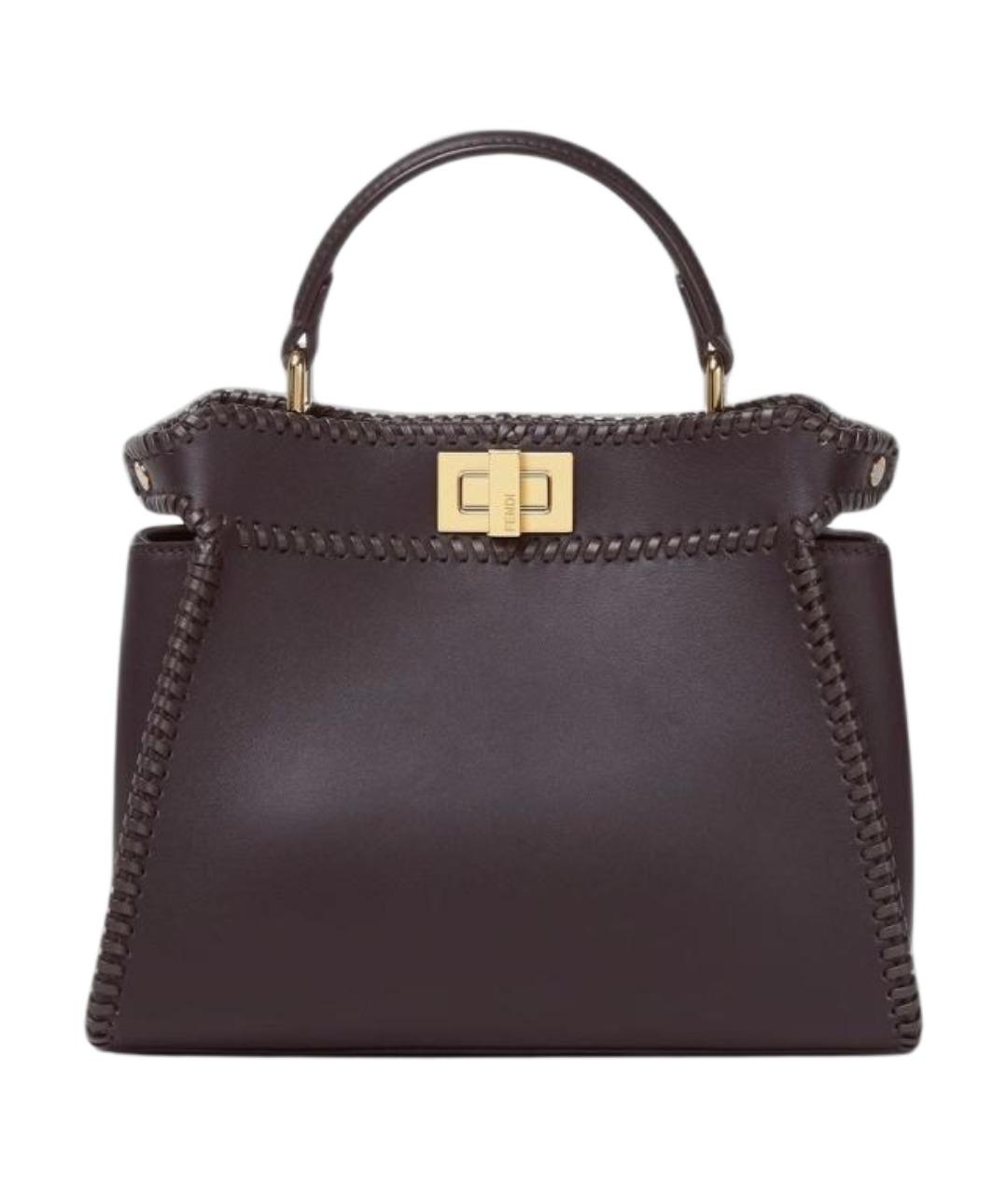 FENDI Кожаная сумка с короткими ручками, фото 1