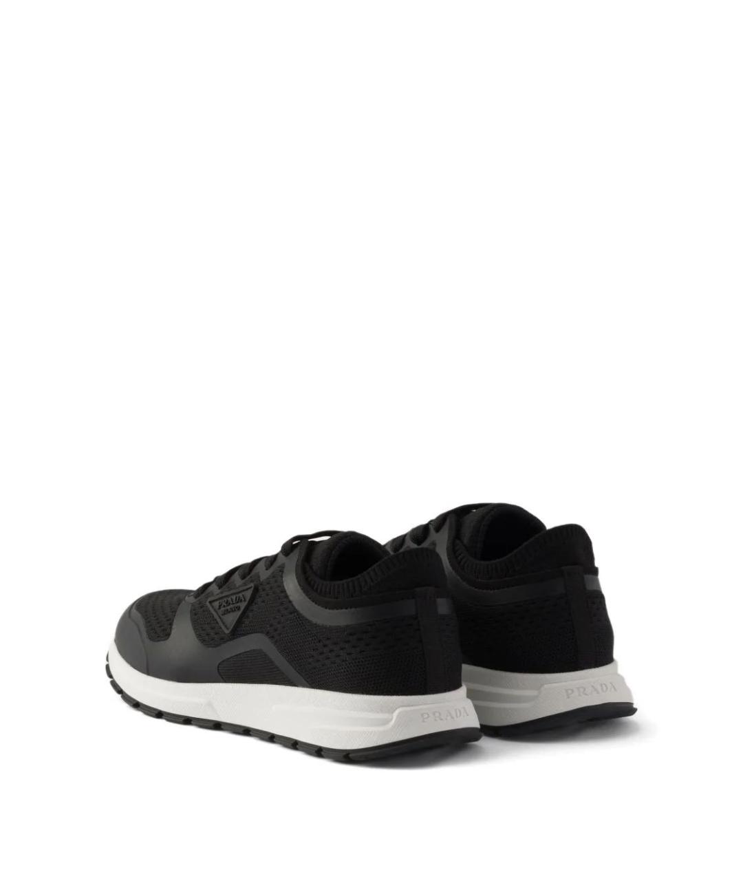 PRADA Черные текстильные кроссовки, фото 5