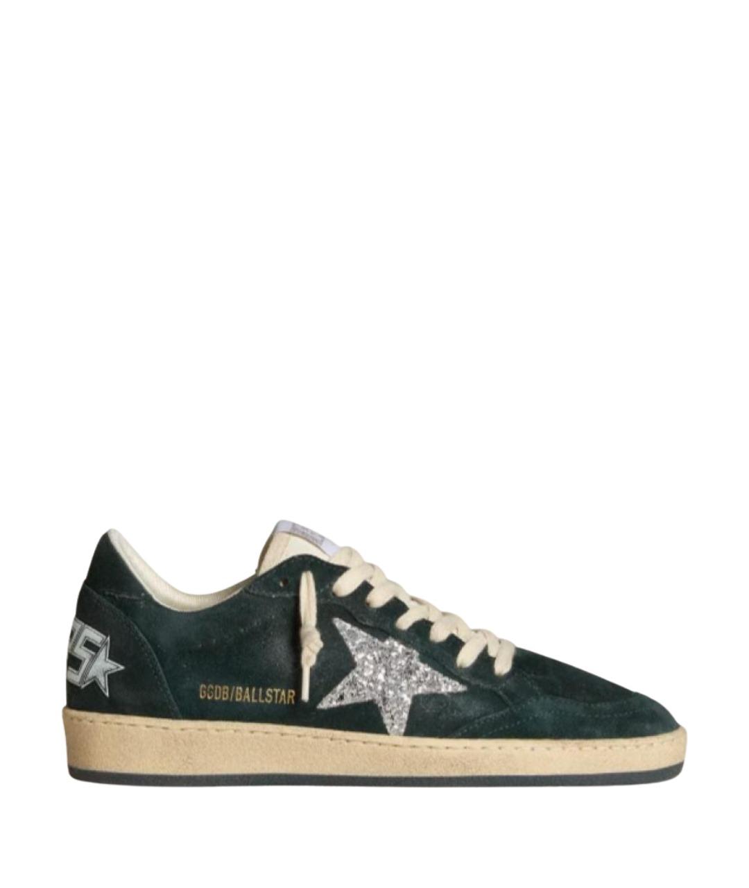 GOLDEN GOOSE DELUXE BRAND Зеленые замшевые кеды, фото 1