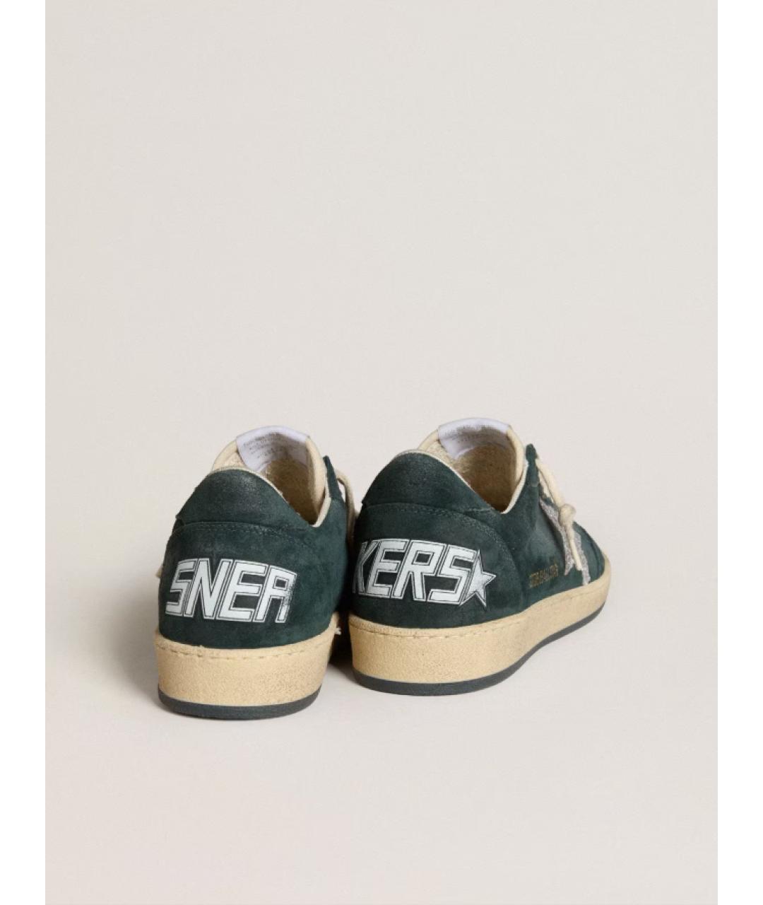 GOLDEN GOOSE DELUXE BRAND Зеленые замшевые кеды, фото 3