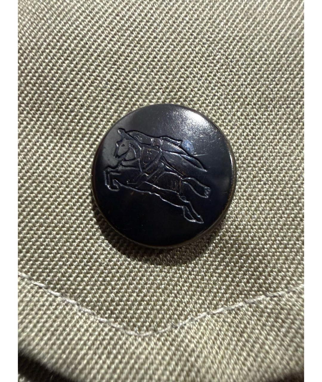 BURBERRY Хаки хлопковая парка, фото 4