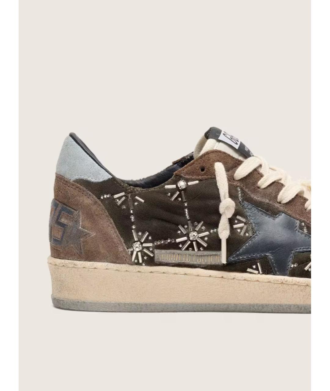 GOLDEN GOOSE DELUXE BRAND Коричневые кожаные кеды, фото 4