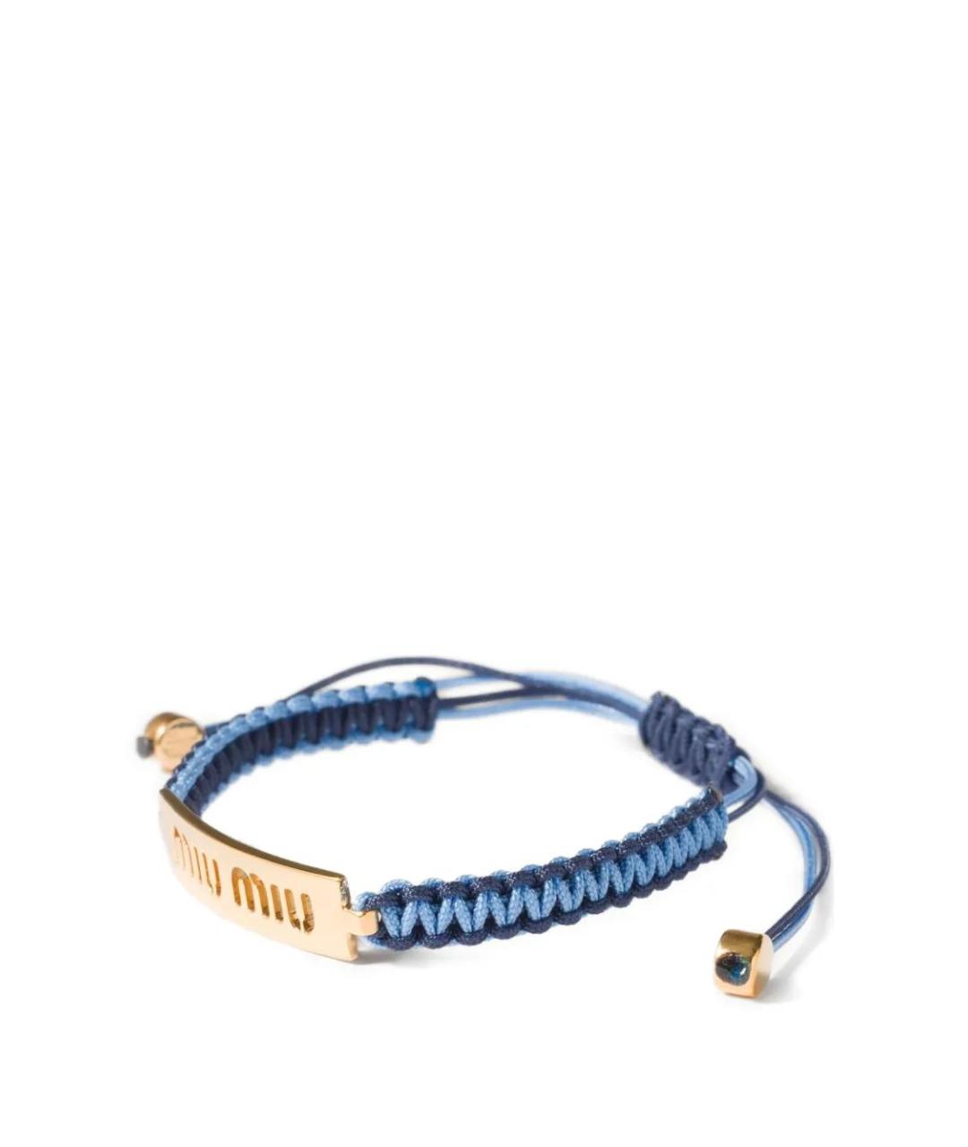 MIU MIU Синий браслет, фото 2