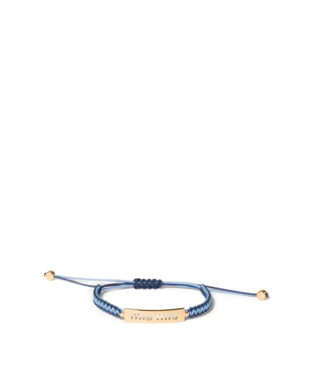 MIU MIU Синий браслет, фото 1