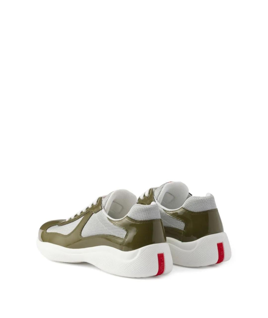 PRADA Кожаные низкие кроссовки / кеды, фото 3