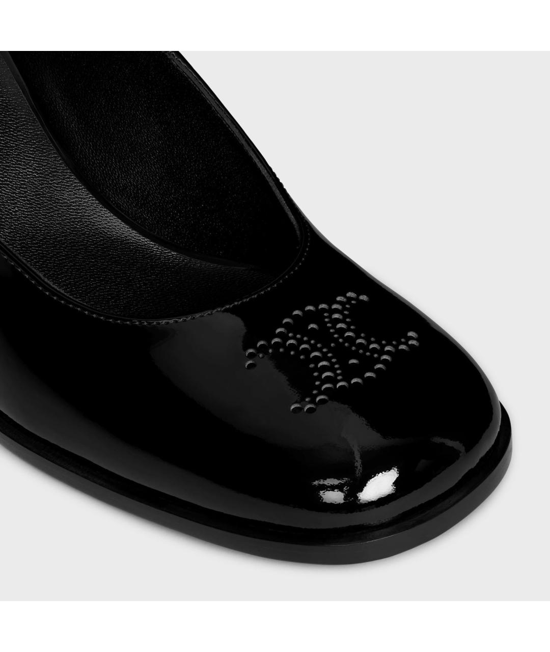 CELINE Черные туфли из лакированной кожи, фото 4