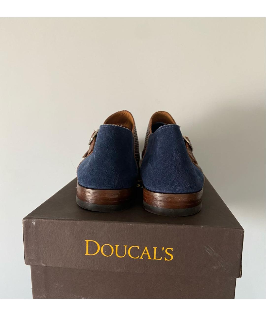 DOUCAL'S Темно-синие замшевые ботинки, фото 3