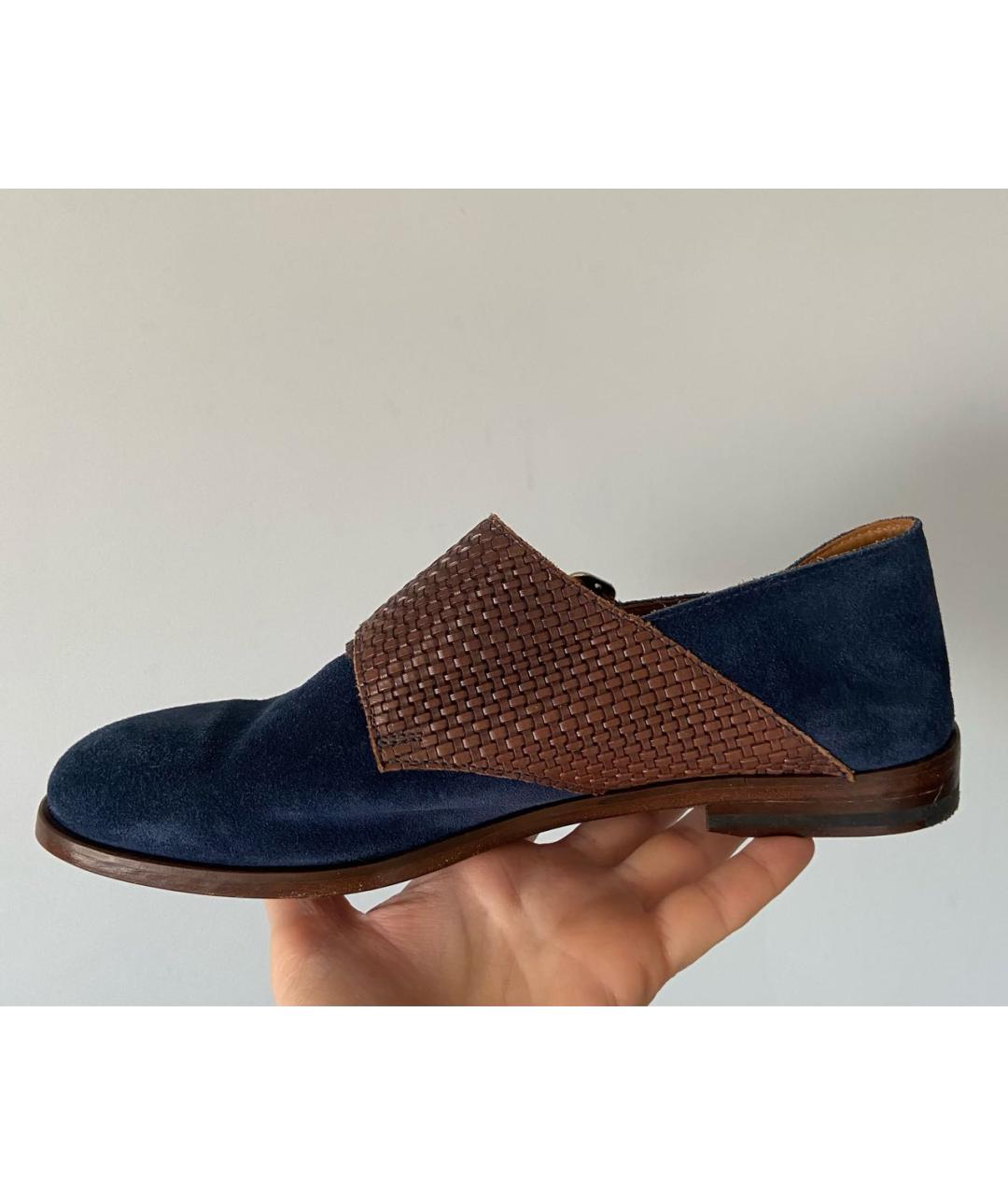 DOUCAL'S Темно-синие замшевые ботинки, фото 4