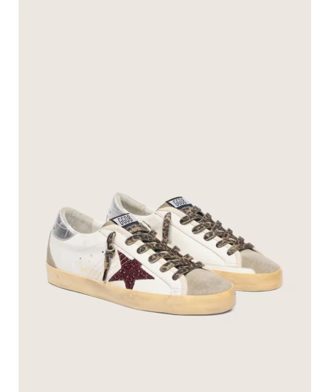 GOLDEN GOOSE DELUXE BRAND Белые кожаные кеды, фото 2