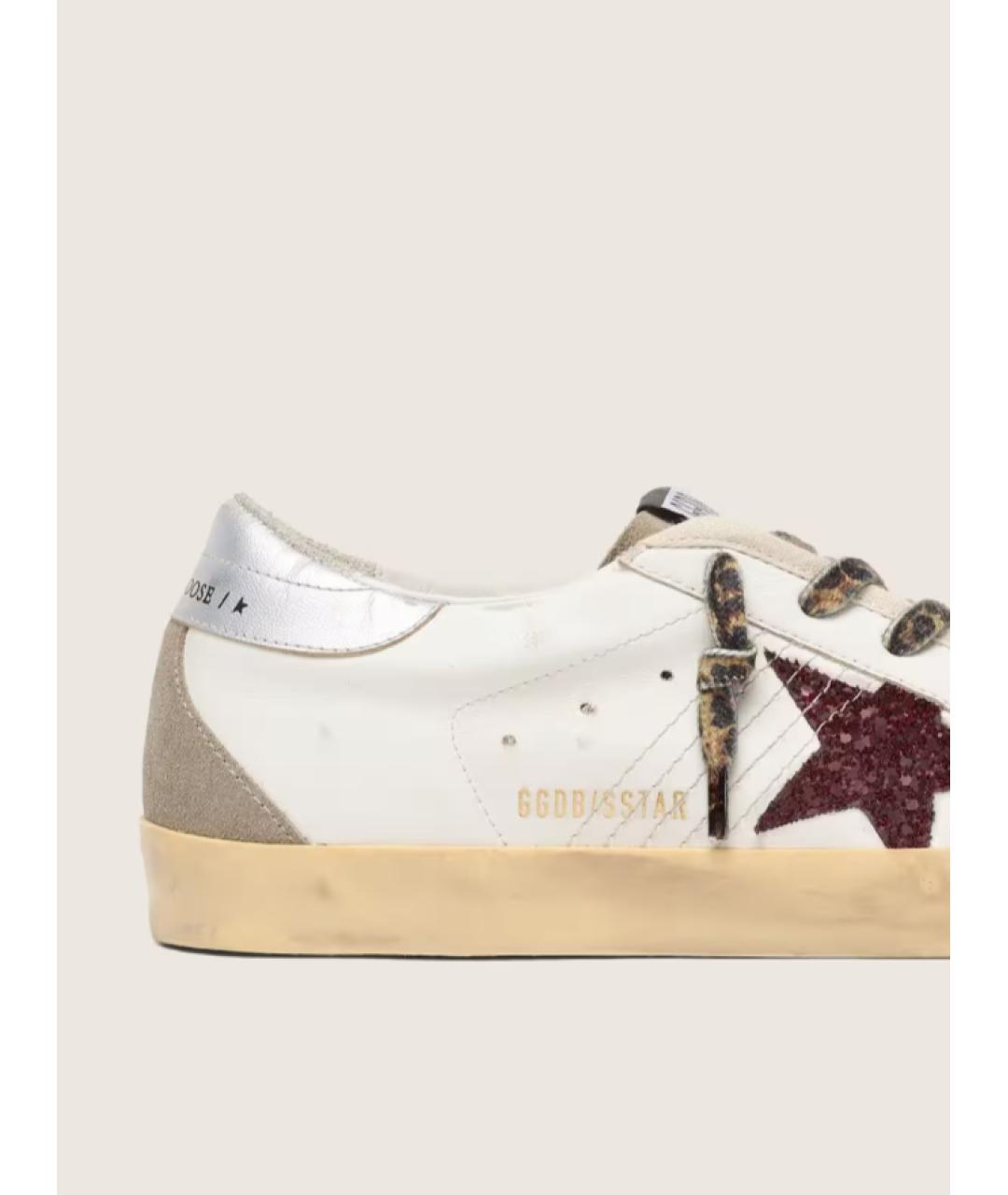 GOLDEN GOOSE DELUXE BRAND Белые кожаные кеды, фото 3