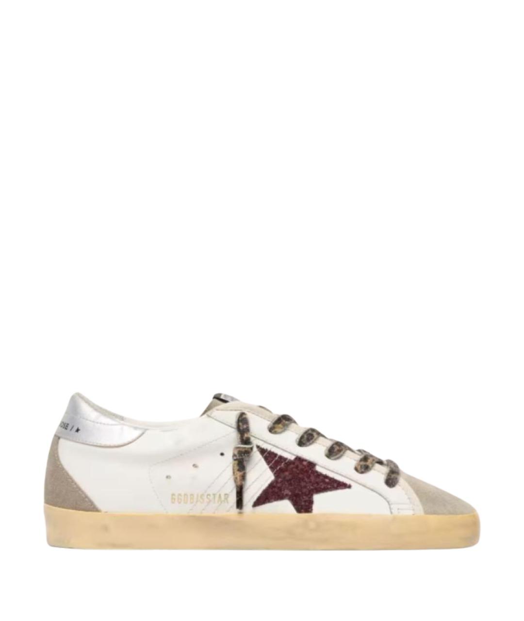GOLDEN GOOSE DELUXE BRAND Белые кожаные кеды, фото 1
