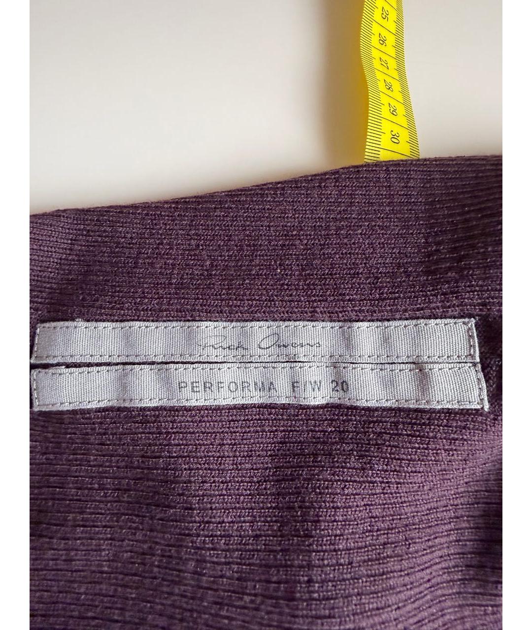 RICK OWENS Коричневое шерстяное коктейльное платье, фото 4