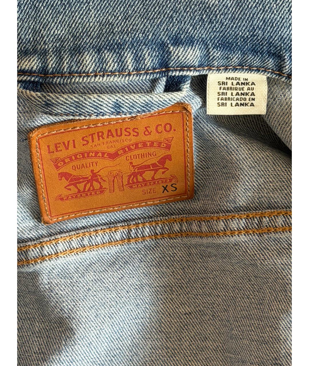 LEVI'S Голубая деним куртка, фото 3