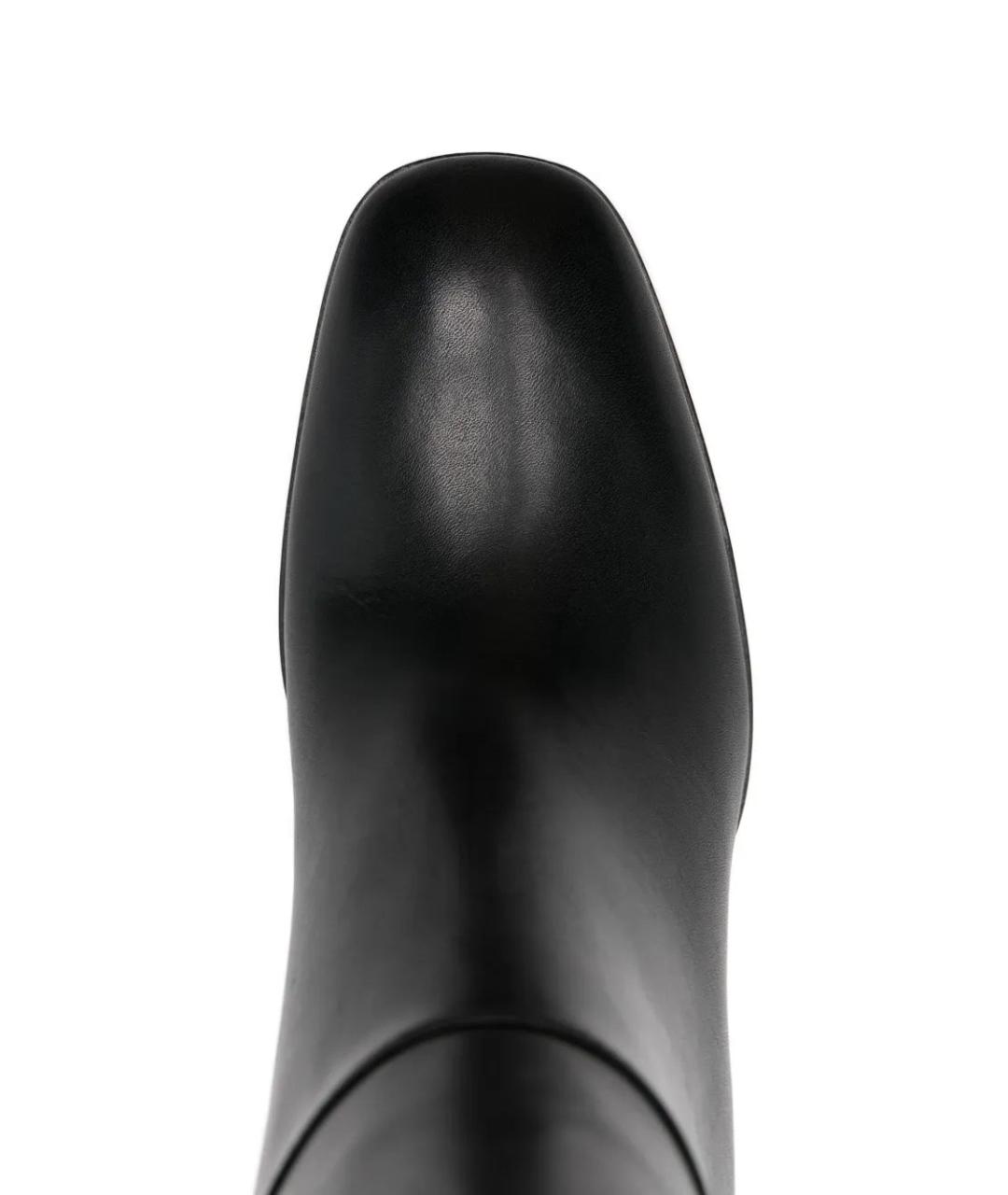 SAINT LAURENT Черные кожаные ботильоны, фото 4