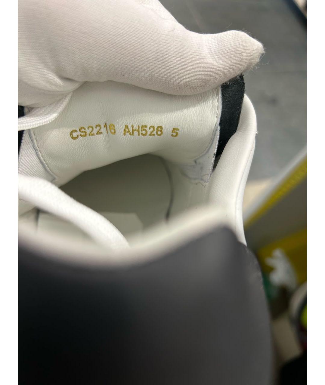 DOLCE&GABBANA Белые кожаные кроссовки, фото 8