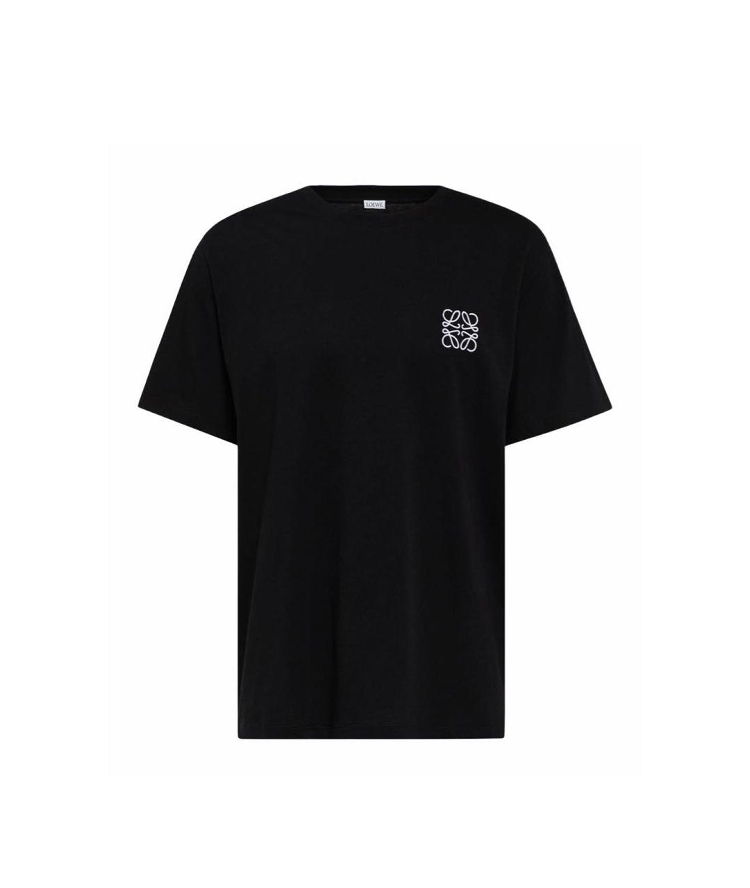 LOEWE Черная хлопковая футболка, фото 9
