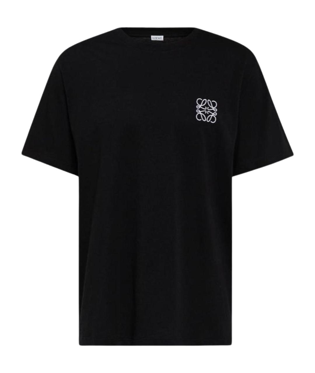 LOEWE Черная хлопковая футболка, фото 1