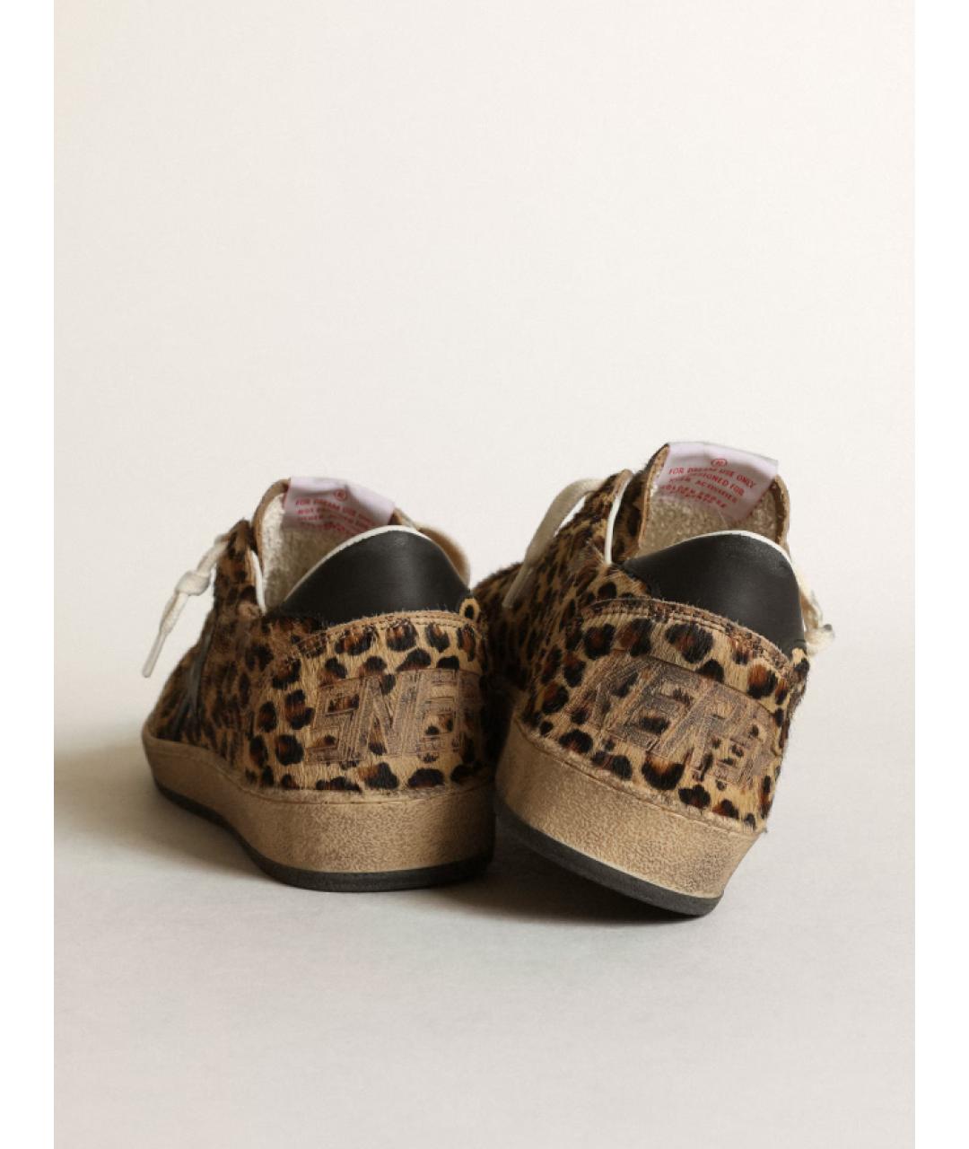 GOLDEN GOOSE DELUXE BRAND Коричневые кожаные кеды, фото 4