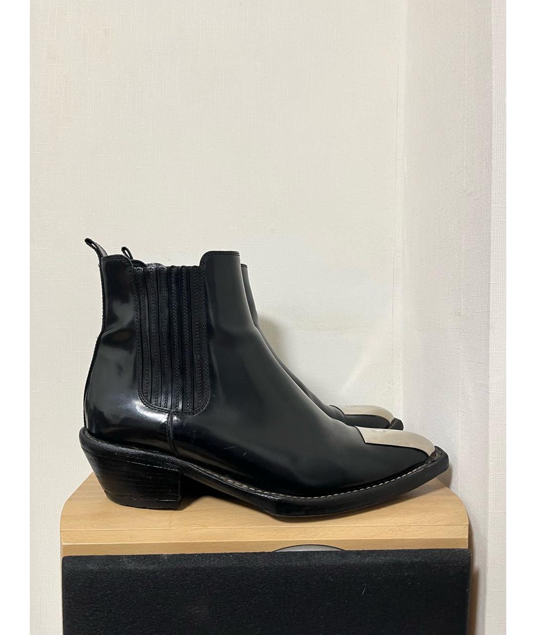 LOUIS VUITTON Черные кожаные ботинки, фото 9