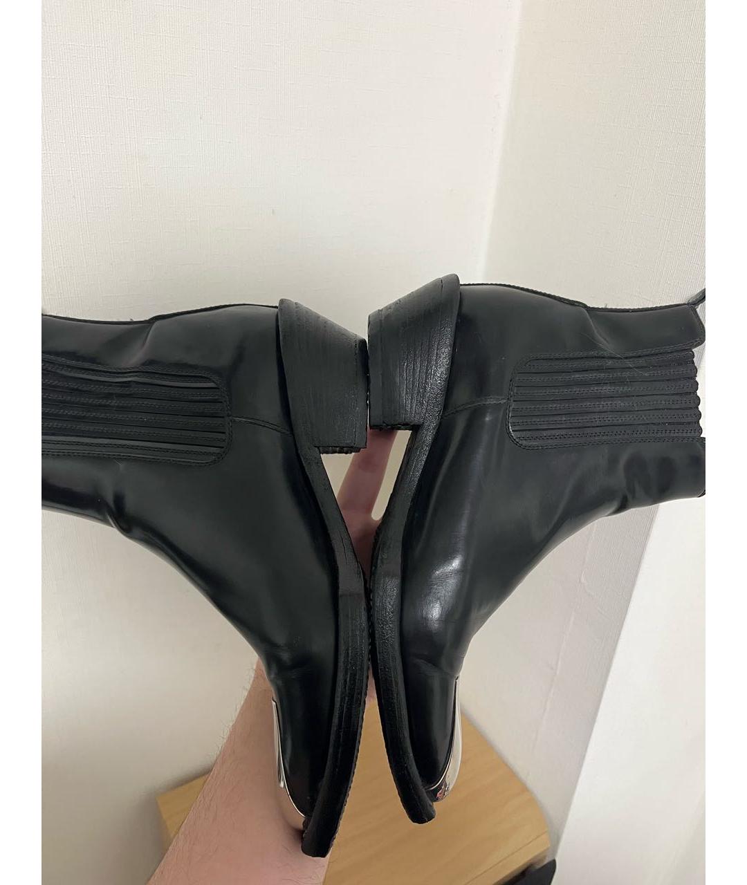 LOUIS VUITTON Черные кожаные ботинки, фото 8