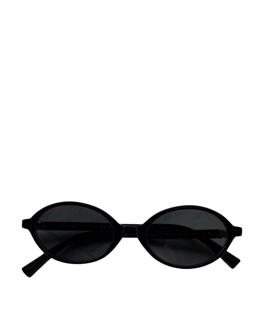 MIU MIU Черные пластиковые солнцезащитные очки, фото 1