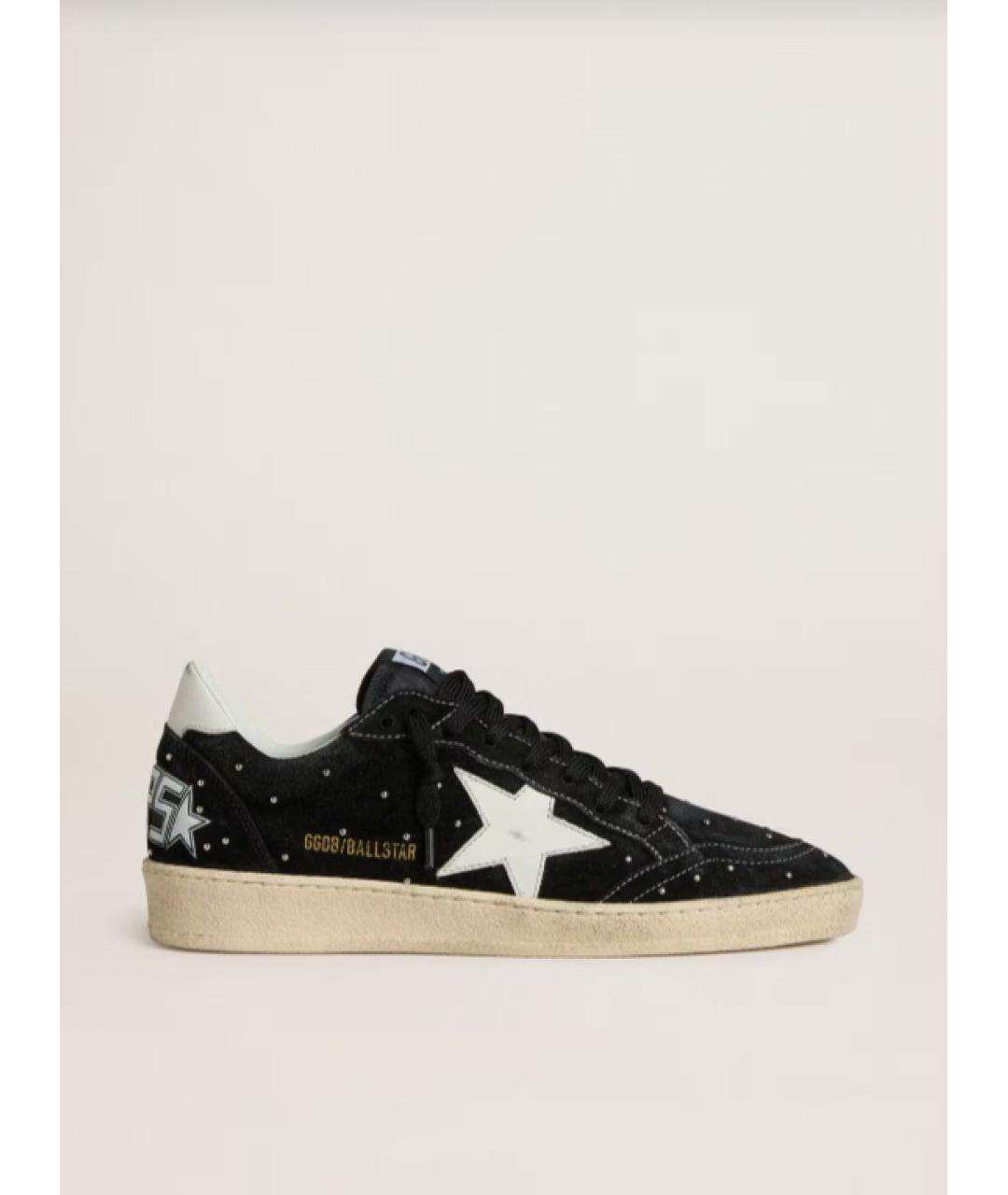 GOLDEN GOOSE DELUXE BRAND Черные кожаные кеды, фото 5