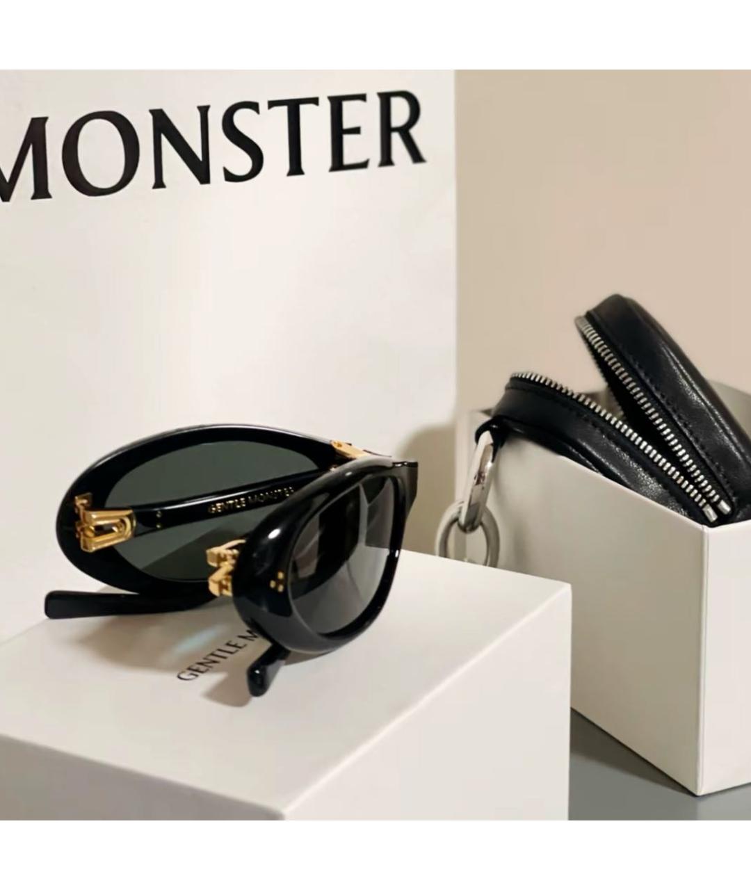 GENTLE MONSTER Черные пластиковые солнцезащитные очки, фото 4