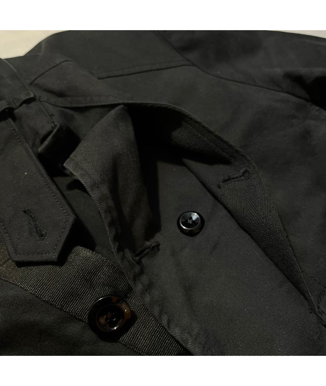 DOLCE&GABBANA Темно-синее хлопковое пальто, фото 5