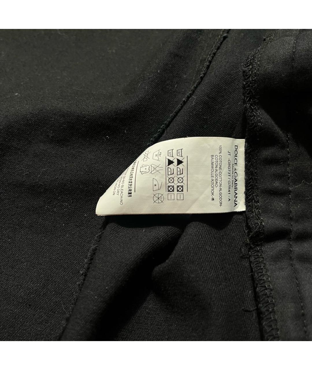 DOLCE&GABBANA Темно-синее хлопковое пальто, фото 8