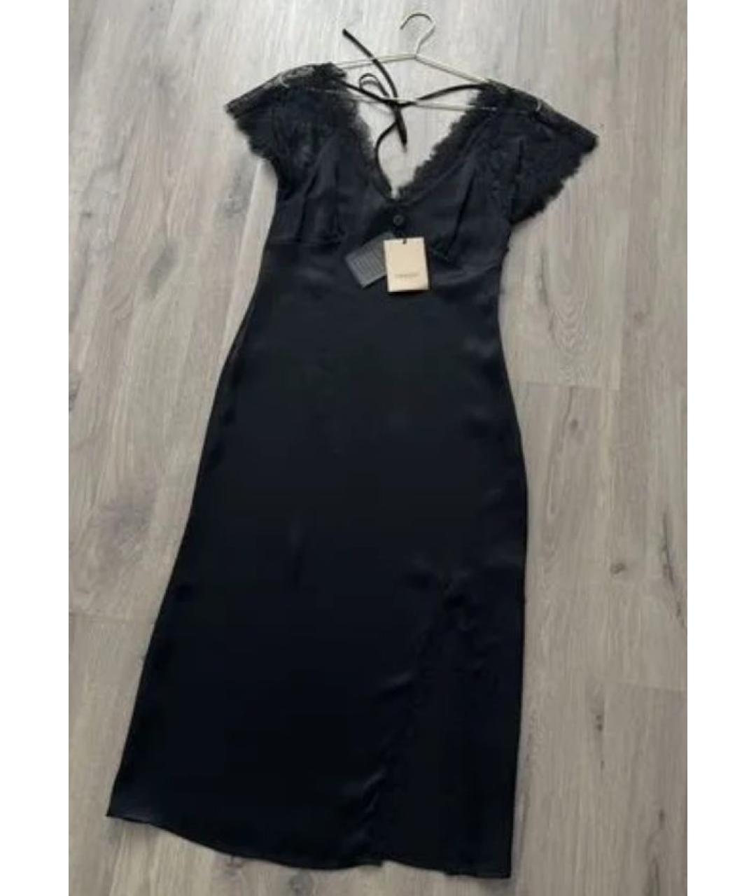 TWIN-SET Черное коктейльное платье, фото 2
