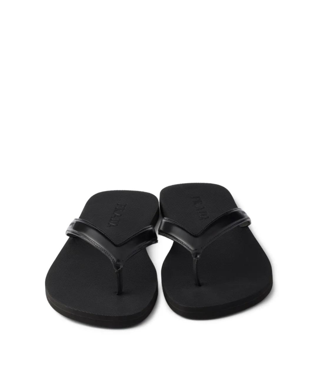 PRADA Черные шлепанцы, фото 5