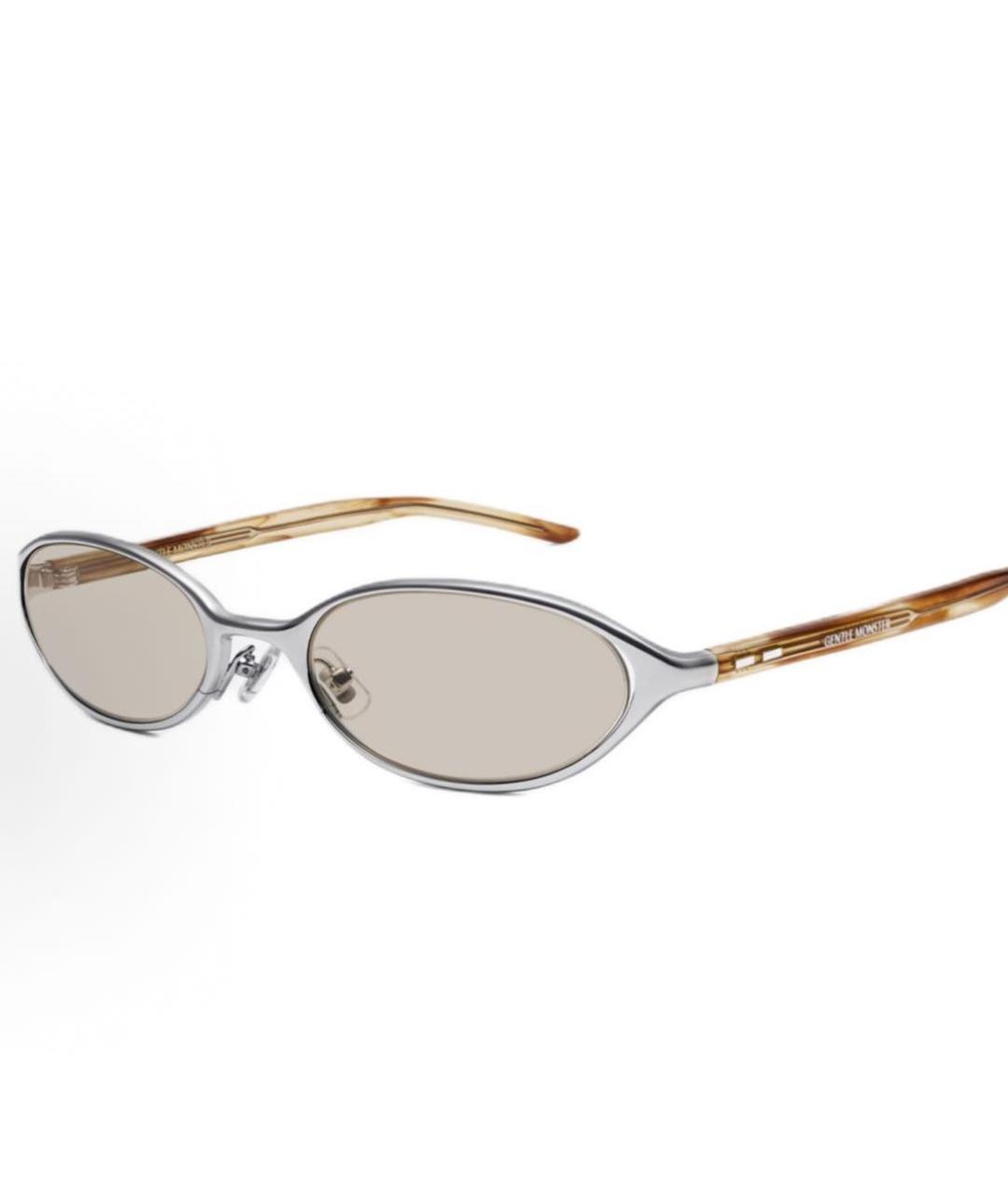 GENTLE MONSTER Коричневые пластиковые солнцезащитные очки, фото 8