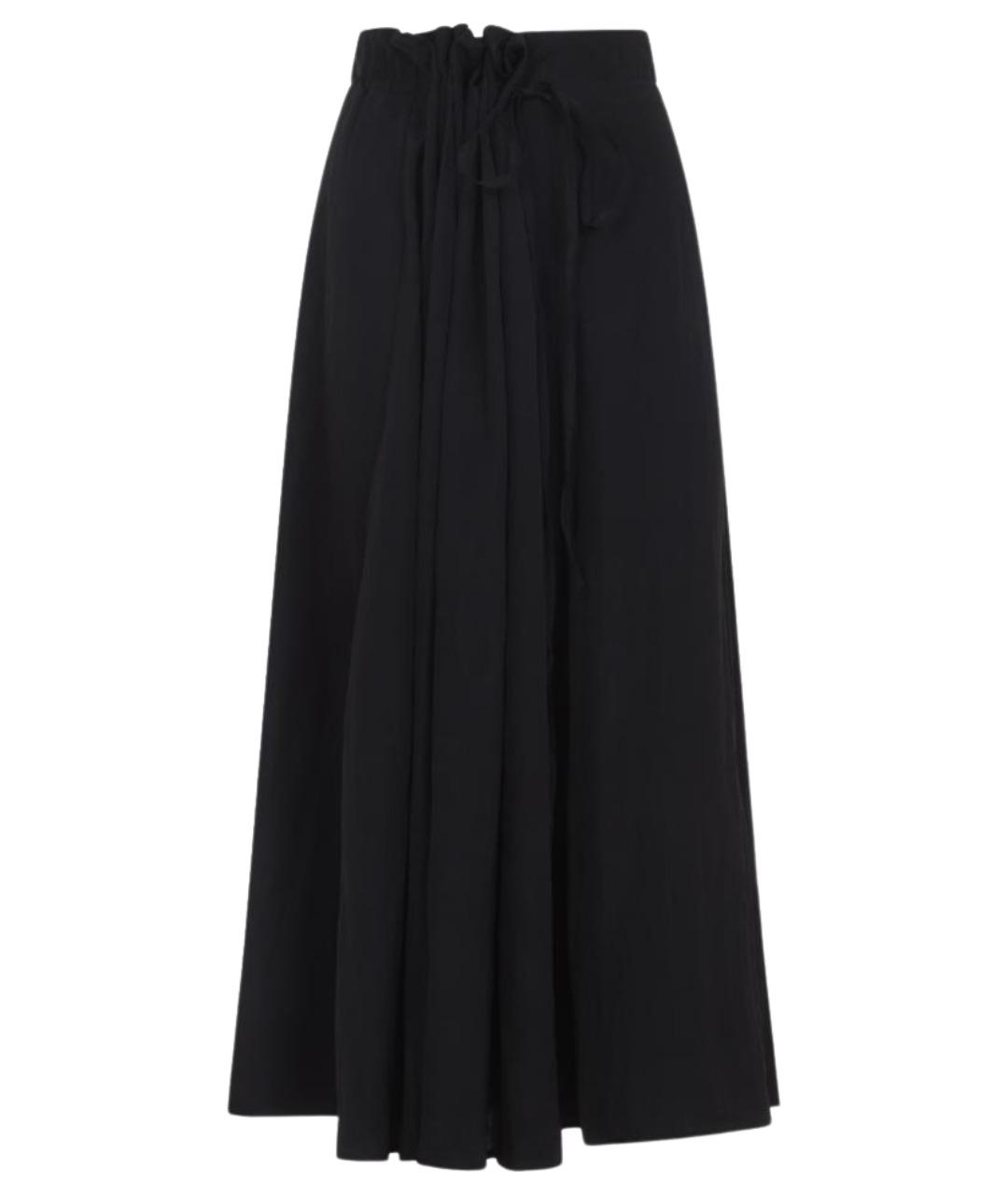 STUDIO NICHOLSON Черная вискозная юбка миди, фото 1