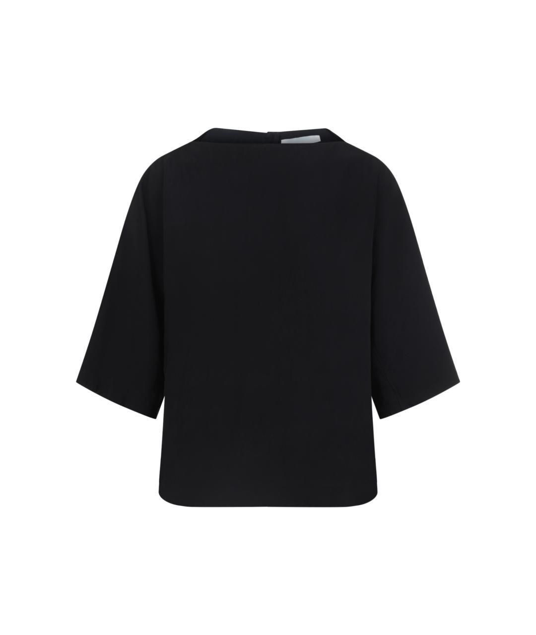 STUDIO NICHOLSON Черная вискозная футболка, фото 1