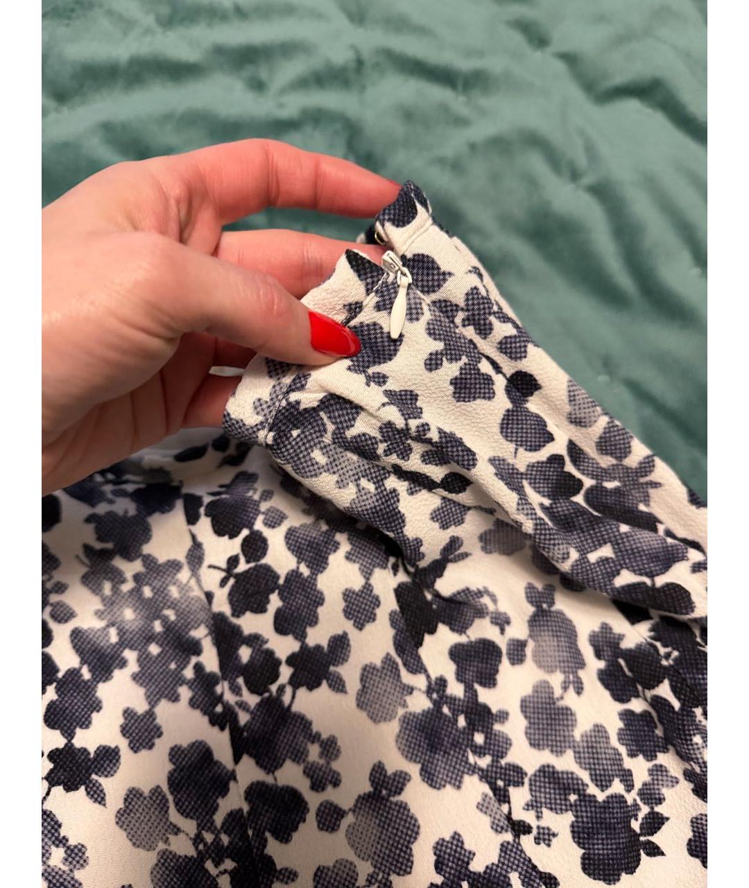 MICHAEL KORS Синяя вискозная юбка мини, фото 4