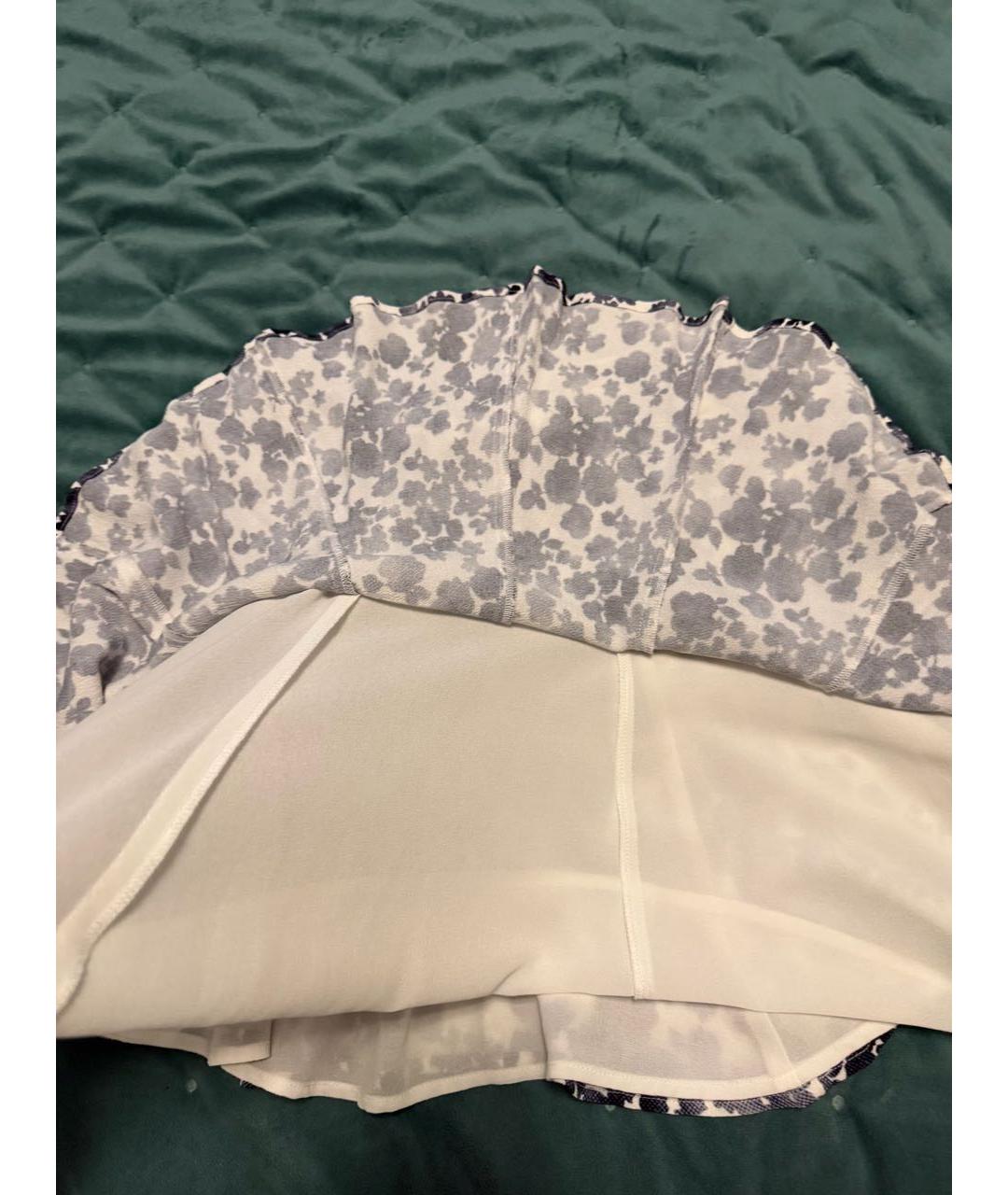 MICHAEL KORS Синяя вискозная юбка мини, фото 6