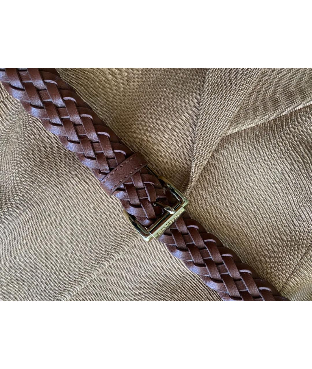 MICHAEL KORS Коричневый кожаный ремень, фото 2