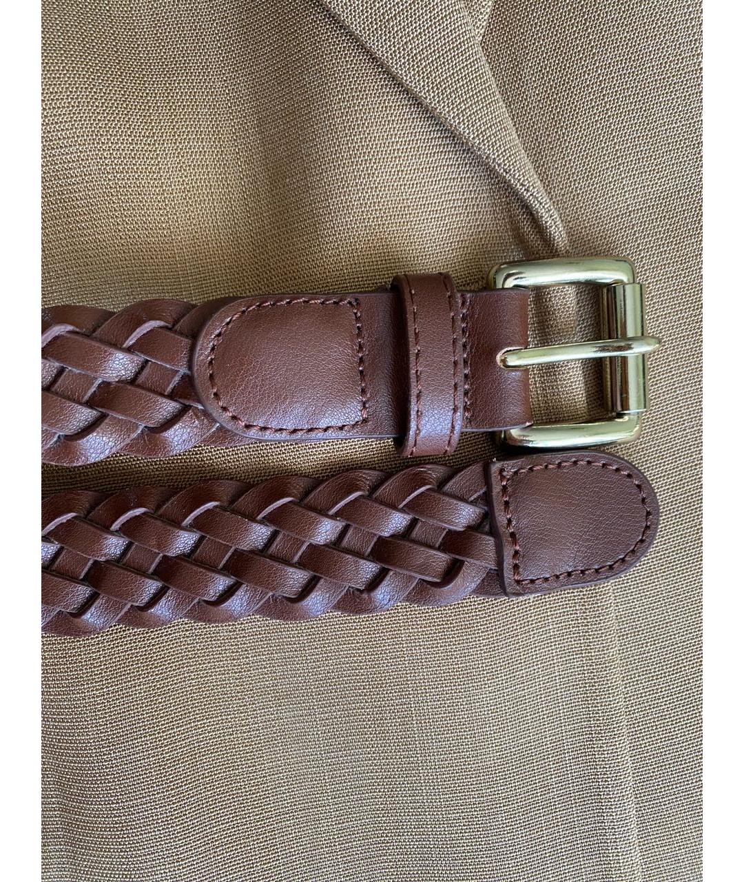 MICHAEL KORS Коричневый кожаный ремень, фото 4